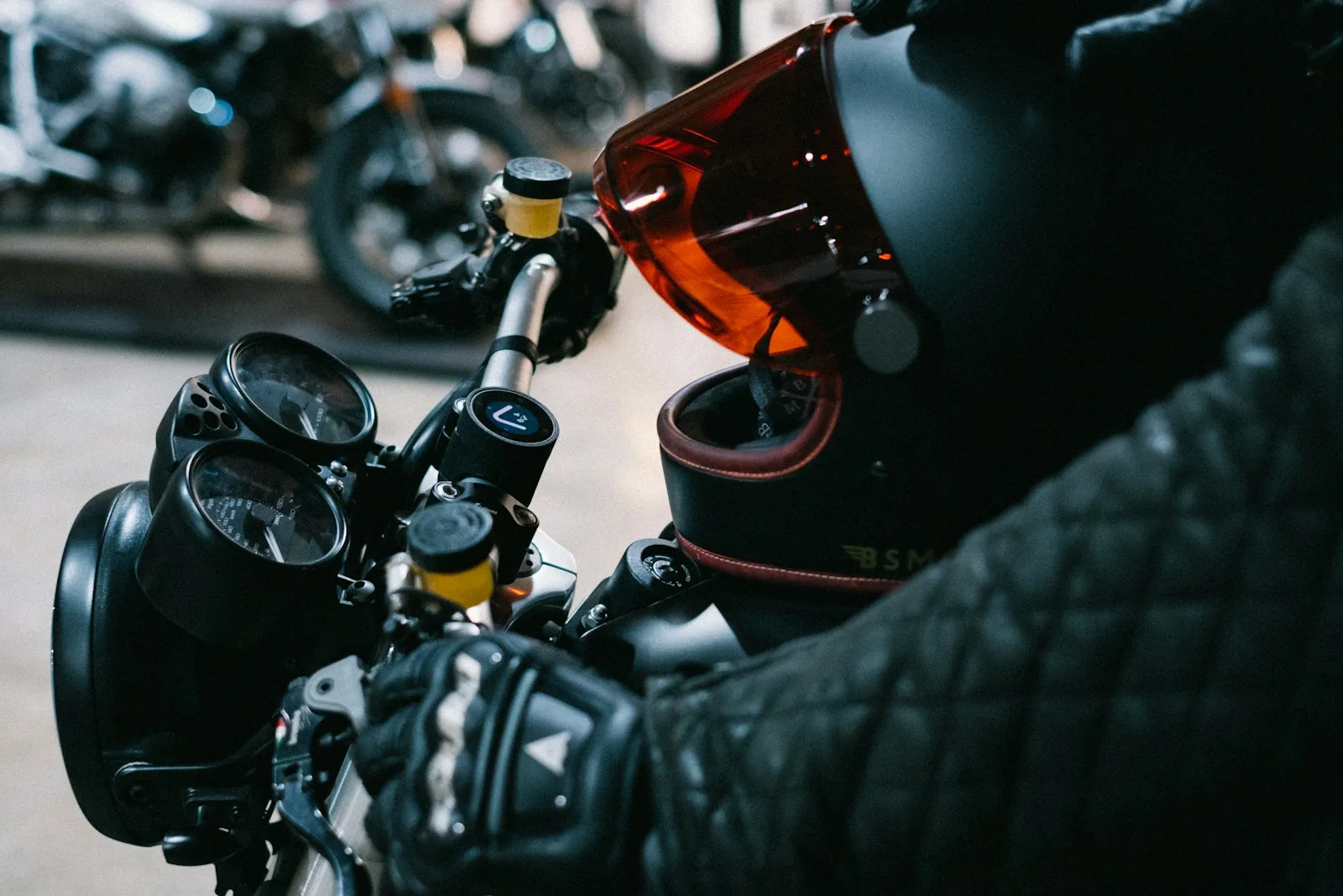 Motorcycling Blogs & Reviews black and orange motorcycle helmet